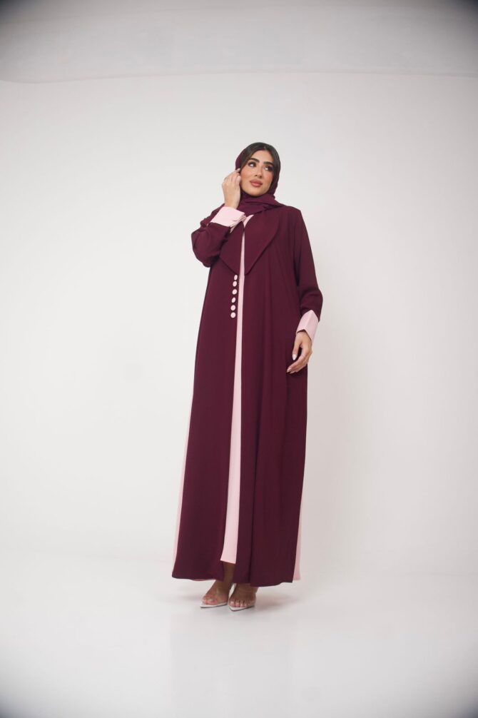 Maroon Abaya